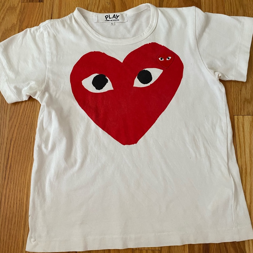 Come des Garcons play t shirt, size large